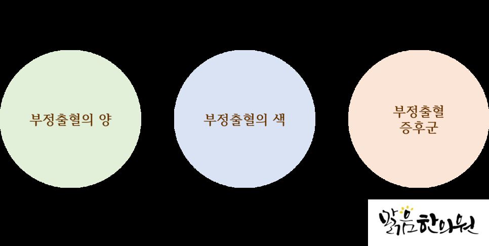 부정출혈 원인 설명 이미지