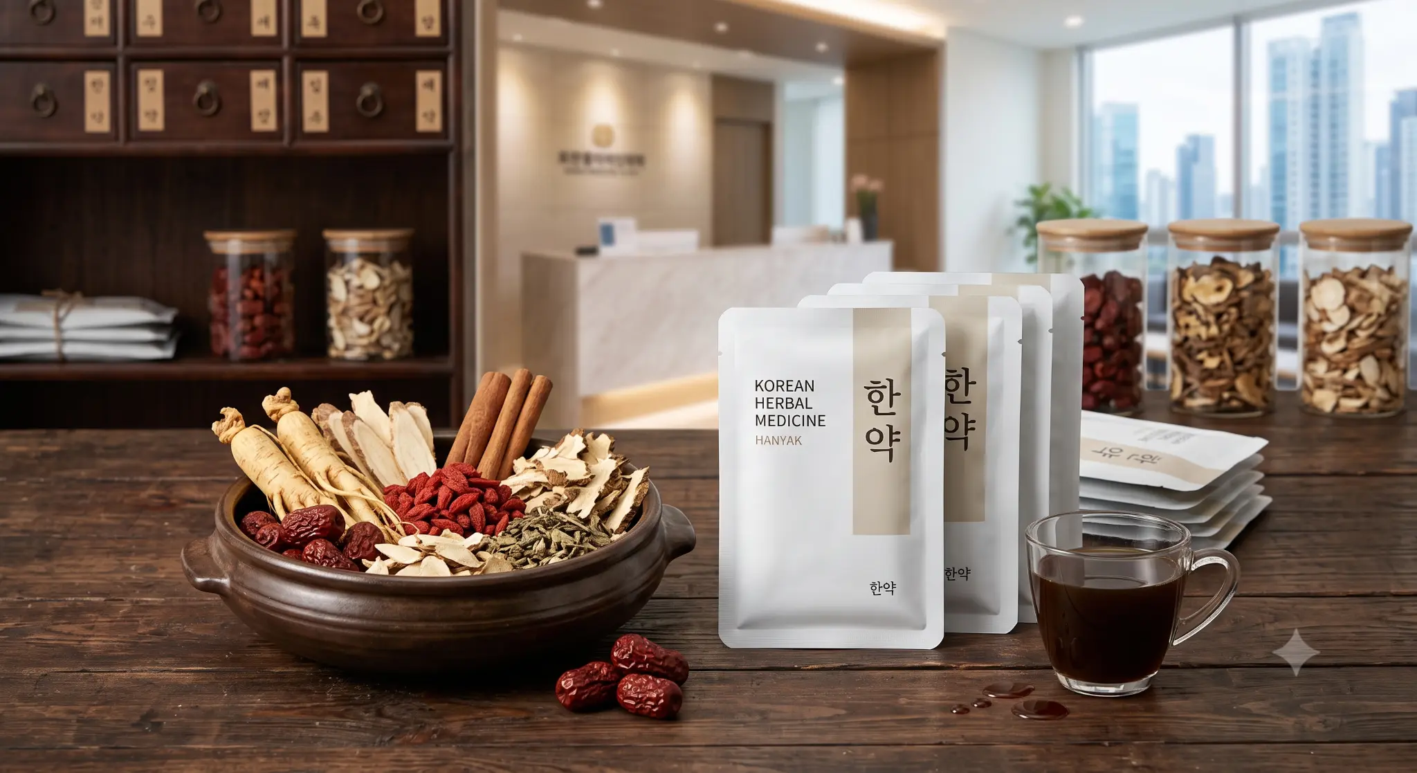 Personalized Korean herbal medicine ingredients at Malgeum Clinic